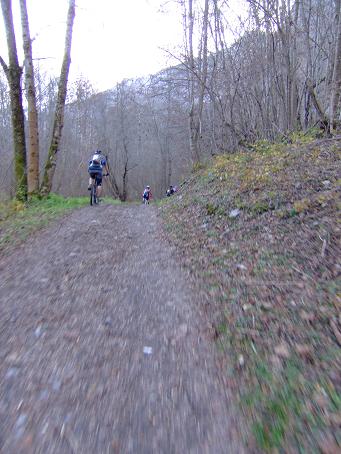 Nous sommes en bas. Une piste bien roulante nous ramène à la Paute.