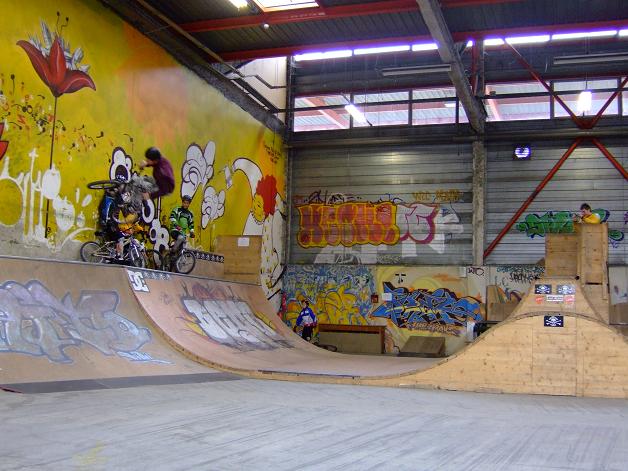 suivi d'une projection retournée pour dévaller la pampe