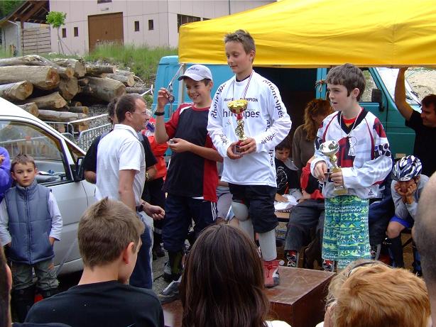 Un podium récompense aussi William