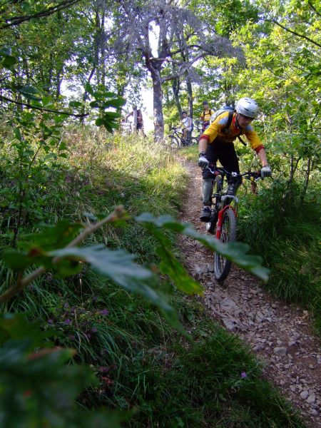 Benjamin attaque la descente