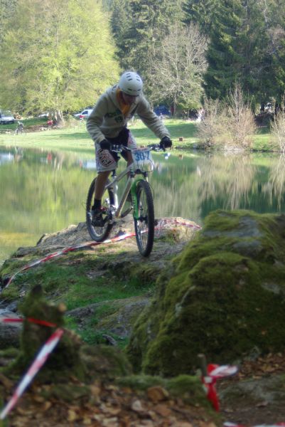 Eric sur la zone du lac.