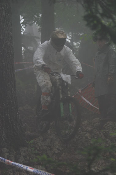 Thomas dans le pierrier