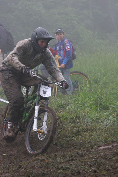 Samuel  sur la 1ère manche