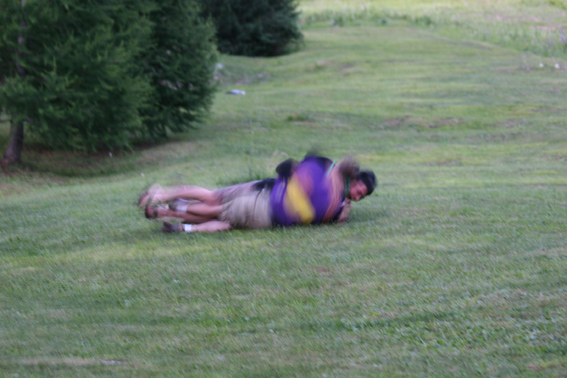 Quand on est pas sur le vélo on s'amuse à faire des galipettes !!!