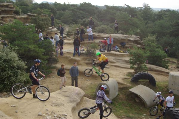 L'échauffement avant la course.