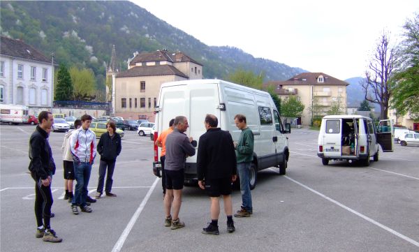 Au départ de Domène.