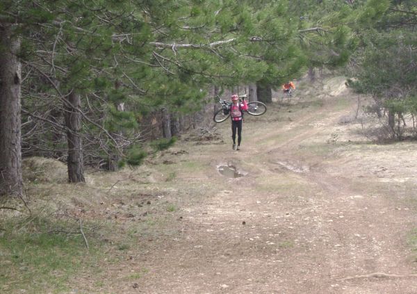 Antoine qui s'esaye au portage...
