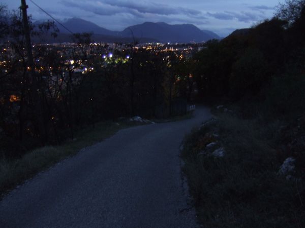 Vue de Grenoble en fin de sortie...