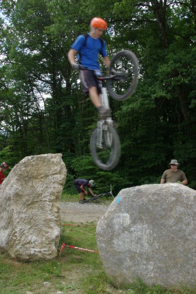 -vu la hauteru et la maitrise du vélo dans l'espace?-